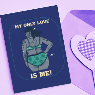 Persoonlijke Valentijnsdag voor zelfliefde Feestdagen Kaart