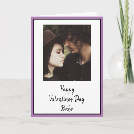 Persoonlijke Valentijnsdagfoto Kaart (Voorkant)
