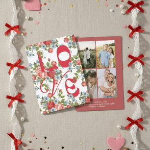 Persoonlijke Valentijnsdagkaart met foto   Rom Feestdagenkaart