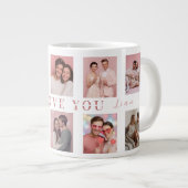 Persoonlijke Valentijnsdagmok | Aangepaste foto's Grote Koffiekop (Voorkant rechts)