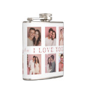 Persoonlijke valentijnsdayfles | Aangepaste foto's Heupfles (Rechts)