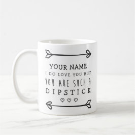 Persoonlijke Valentijnse  Funny Mug - Dipstick Koffiemok