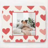 Persoonlijke Valentijnsfoto Hart Muismat (Voorkant)