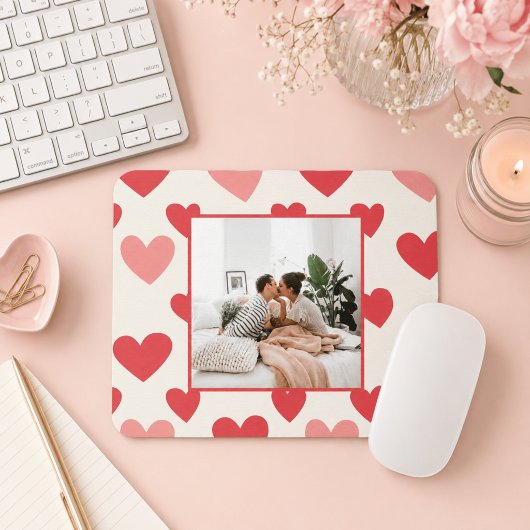Persoonlijke Valentijnsfoto Hart Muismat