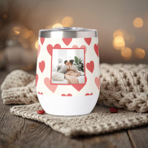 Persoonlijke Valentijnsfoto Hart Waterfles