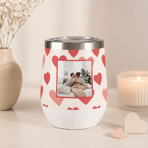Persoonlijke Valentijnsfoto Hart Waterfles