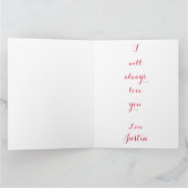 Persoonlijke Valentijnskaart met foto Kaart (Binnen)