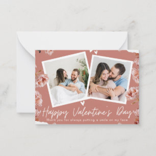 Persoonlijke Valentijnskaart met foto Op maat ge Notitiekaartje