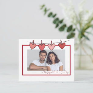 Persoonlijke Valentijnskaart met koppel foto Briefkaart