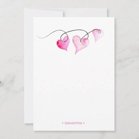 Persoonlijke Valentijnskaart Notitiekaartje (Voorkant)