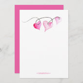 Persoonlijke Valentijnskaart Notitiekaartje (Voorkant / Achterkant)