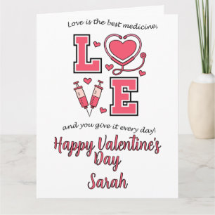 Persoonlijke Valentijnskaarten voor Verpleegsters Kaart