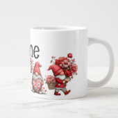 Persoonlijke valentijnskabouters grote koffiekop (Rechts)