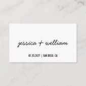 Persoonlijke vangst van de Liefde Wedding Qr-code Informatiekaartje (Achterkant)