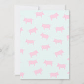 Persoonlijke Varkens Noecards Bedankkaart (Achterkant)