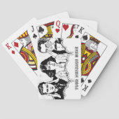 Persoonlijke  veelzijdige drieluchtspoeling  pokerkaarten (Achterkant)