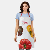 Persoonlijke Veggie. Schort (Gedragen)