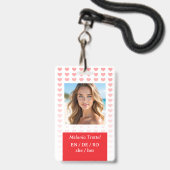 Persoonlijke Veiligheids ID-badge Badge (Voorzijde met lanyard)