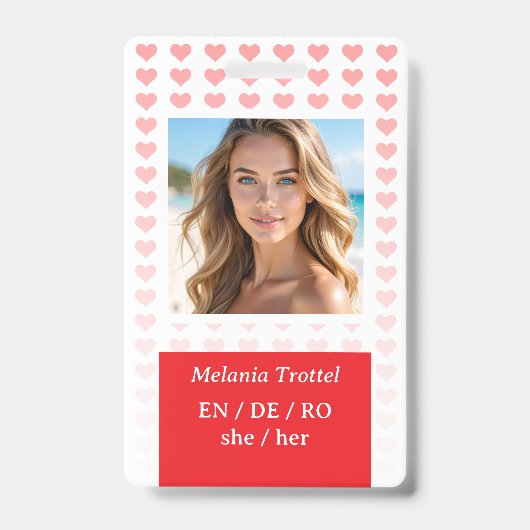Persoonlijke Veiligheids ID-badge Badge (Voorzijde)