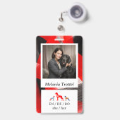 Persoonlijke Veiligheids ID-badge Badge (Voorzijde met uittrekbare clip)