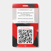 Persoonlijke Veiligheids ID-badge Badge (Achterkant)