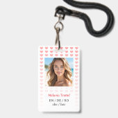Persoonlijke Veiligheids ID-badge Badge (Voorzijde met lanyard)