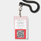 Persoonlijke Veiligheids ID-badge Badge (Achterkant met lanyard)