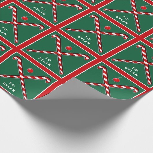 Persoonlijke Veldhockey-feestdag cadeaus Cadeaupapier (Hoek)