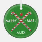 Persoonlijke Veldhockey-feestdag cadeaus Glas Ornament (Voorkant)