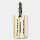 Persoonlijke Velociraptor Dinosaur Bag Tag Bagagelabel (Achterkant verticaal)