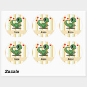 Persoonlijke Velociraptor Dinosaurus Stickers (Vel)