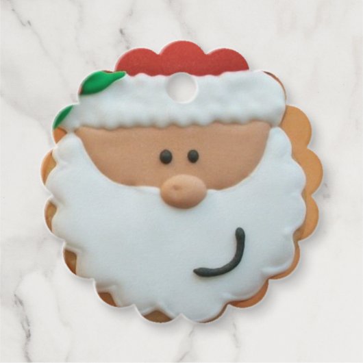 Persoonlijke ventilatortags - Kerstman Bedankjes Labels (Voorkant)