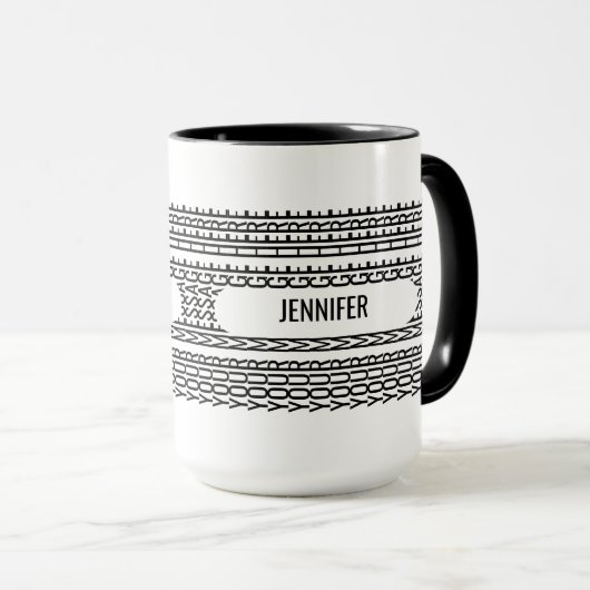 Persoonlijke Verborgen Bericht met Naam Mok (Voorkant rechts)