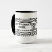 Persoonlijke Verborgen Bericht met Naam Mok (Voorkant links)