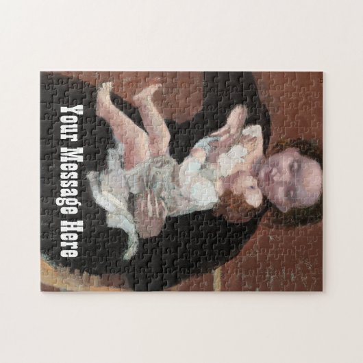 Persoonlijke verf voor moeder en kind Dank u Legpuzzel (Horizontaal)