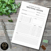 Persoonlijke vergadernotities Post-It® notities Notes