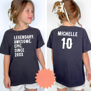 Persoonlijke verjaardag 10e 12e 14e verjaardagscad t-shirt