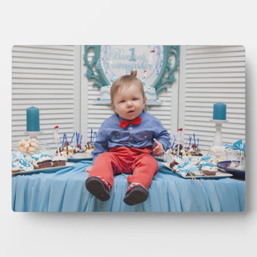 Persoonlijke verjaardag foto lijst frame-loze foto fotoplaat (voorkant)