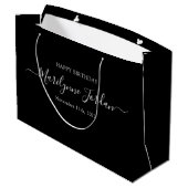 Persoonlijke Verjaardag Grote Cadeautas (Achterkant Gekanteld)