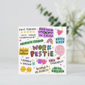 Persoonlijke Verjaardag Kaart Werk Bestie Kaart (Staand voorkant)