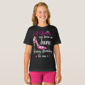 Persoonlijke verjaardag koningin Happy Birthday vo T-shirt (Voorkant volledig)