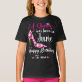 Persoonlijke verjaardag koningin Happy Birthday vo T-shirt (Voorkant)