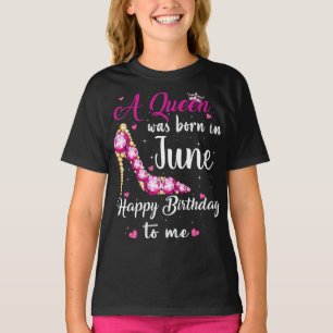 Persoonlijke verjaardag koningin Happy Birthday vo T-shirt