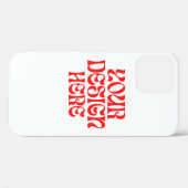 Persoonlijke Verjaardag Maak een Aangepaste iPhone Case-Mate iPhone Case (Achterkant (horizontaal))