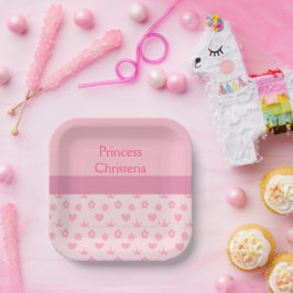 Persoonlijke Verjaardag Onze Kleine Prinses Papieren Bordje