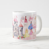 Persoonlijke verjaardag prinses mok, grote koffiekop (Voorkant rechts)