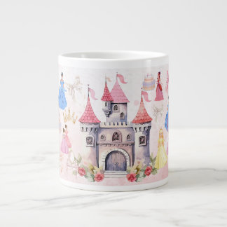 Persoonlijke verjaardag prinses mok, grote koffiekop