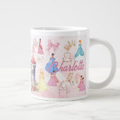 Persoonlijke verjaardag prinses mok, grote koffiekop (Rechts)