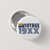 Persoonlijke Verjaardag Ronde Button 3,2 Cm (Voorkant /achterkant)