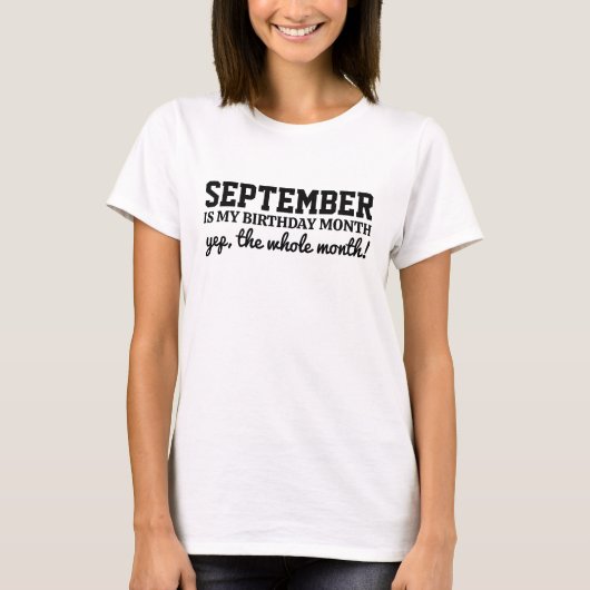 Persoonlijke verjaardag t-shirt (Voorkant)